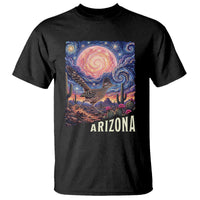 Arizona Roadrunner Vintage Desert Moon Retro Cactus T Shirt Southwest Wildlife Bird Starry Night Style