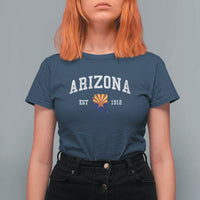 Arizona State Flag Grand Canyon State Established 1912 T Shirt For Women