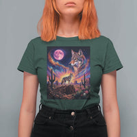 Arizona Coyote Vintage Desert Moon Retro Cactus T Shirt For Women Southwest Wildlife Western Adventure Graphic