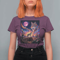 Arizona Coyote Vintage Desert Moon Retro Cactus T Shirt For Women Southwest Wildlife Western Adventure Graphic
