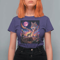 Arizona Coyote Vintage Desert Moon Retro Cactus T Shirt For Women Southwest Wildlife Western Adventure Graphic