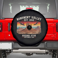 Retro Monument Valley Arizona Utah Sunset Established 1958 Spare Tire Cover Southwest Desert Eagle Road Trip Nature Souvenir