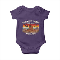Retro Monument Valley Arizona Utah Sunset Established 1958 Baby Onesie Southwest Desert Eagle Road Trip Nature Souvenir