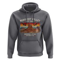 Retro Monument Valley Arizona Utah Sunset Established 1958 Hoodie Southwest Desert Eagle Road Trip Nature Souvenir
