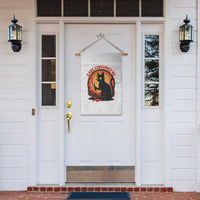 Funny Black Cat Halloween Funny Black Cat Murderous Cat With Knife Garden Flag Rage Is Consuming Me - Wonder Print Shop