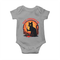 Funny Black Cat Halloween Funny Black Cat Murderous Cat With Knife Baby Onesie Rage Is Consuming Me - Wonder Print Shop
