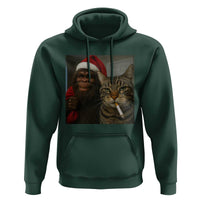 Funny Cat Selfie Bigfoot Christmas Sasquatch Hoodie - Wonder Print Shop