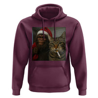 Funny Cat Selfie Bigfoot Christmas Sasquatch Hoodie - Wonder Print Shop