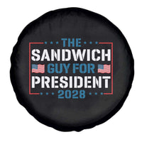 The Sandwich Guy for President 2028 Spare Tire Cover Free DC Funny Political Satire - Wonder Print Shop
