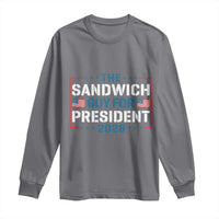 The Sandwich Guy for President 2028 Long Sleeve Shirt Free DC Funny Political Satire - Wonder Print Shop