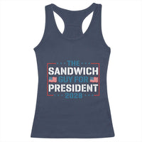 The Sandwich Guy for President 2028 Racerback Tank Top Free DC Funny Political Satire - Wonder Print Shop