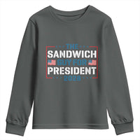 The Sandwich Guy for President 2028 Youth Sweatshirt Free DC Funny Political Satire - Wonder Print Shop