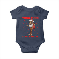 Funny Italian Brainrot Christmas Baby Onesie Tung Tung Tung Sahur Meme - Wonder Print Shop