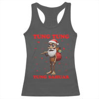 Funny Italian Brainrot Christmas Racerback Tank Top Tung Tung Tung Sahur Meme - Wonder Print Shop