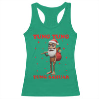 Funny Italian Brainrot Christmas Racerback Tank Top Tung Tung Tung Sahur Meme - Wonder Print Shop