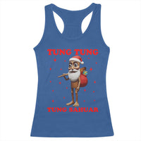 Funny Italian Brainrot Christmas Racerback Tank Top Tung Tung Tung Sahur Meme - Wonder Print Shop