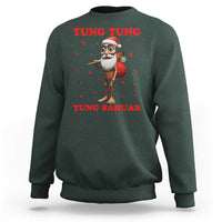 Funny Italian Brainrot Christmas Sweatshirt Tung Tung Tung Sahur Meme - Wonder Print Shop