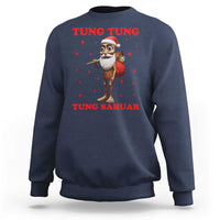 Funny Italian Brainrot Christmas Sweatshirt Tung Tung Tung Sahur Meme - Wonder Print Shop