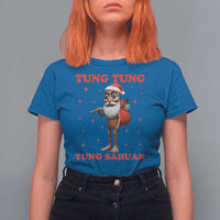 Funny Italian Brainrot Christmas T Shirt For Women Tung Tung Tung Sahur Meme - Wonder Print Shop