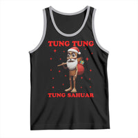 Funny Italian Brainrot Christmas Tank Top Tung Tung Tung Sahur Meme - Wonder Print Shop