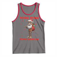 Funny Italian Brainrot Christmas Tank Top Tung Tung Tung Sahur Meme - Wonder Print Shop