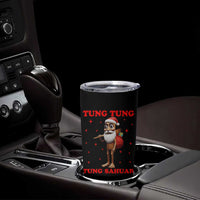 Funny Italian Brainrot Christmas Tumbler Cup Tung Tung Tung Sahur Meme - Wonder Print Shop