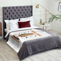 Funny Italian Brainrot Halloween Throw Blanket Tung Tung Tung Sahur Meme - Wonder Print Shop