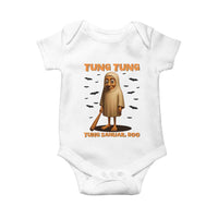 Funny Italian Brainrot Halloween Baby Onesie Tung Tung Tung Sahur Meme - Wonder Print Shop