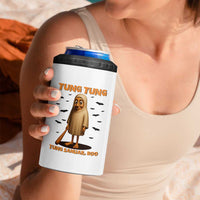 Funny Italian Brainrot Halloween 4 in 1 Can Cooler Tumbler Tung Tung Tung Sahur Meme - Wonder Print Shop