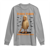 Funny Italian Brainrot Halloween Long Sleeve Shirt Tung Tung Tung Sahur Meme - Wonder Print Shop