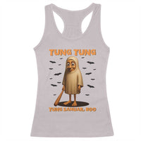 Funny Italian Brainrot Halloween Racerback Tank Top Tung Tung Tung Sahur Meme - Wonder Print Shop