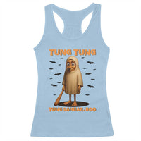Funny Italian Brainrot Halloween Racerback Tank Top Tung Tung Tung Sahur Meme - Wonder Print Shop