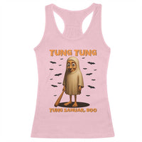 Funny Italian Brainrot Halloween Racerback Tank Top Tung Tung Tung Sahur Meme - Wonder Print Shop