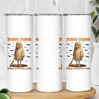 Funny Italian Brainrot Halloween Skinny Tumbler Tung Tung Tung Sahur Meme - Wonder Print Shop