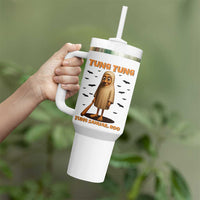 Funny Italian Brainrot Halloween Tumbler With Handle Tung Tung Tung Sahur Meme - Wonder Print Shop