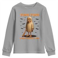 Funny Italian Brainrot Halloween Youth Sweatshirt Tung Tung Tung Sahur Meme - Wonder Print Shop