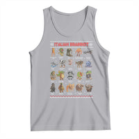 Italian Brainrot Christmas Tank Top Funny Brain Rot Gen-Z Meme - Wonder Print Shop