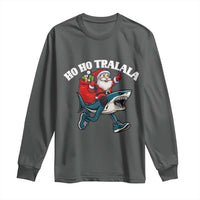 Tralalero Tralala Christmas Meme Long Sleeve Shirt Santa Xmas Ho Ho Ho - Wonder Print Shop