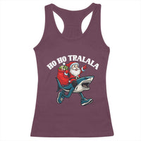 Tralalero Tralala Christmas Meme Racerback Tank Top Santa Xmas Ho Ho Ho - Wonder Print Shop
