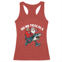 Tralalero Tralala Christmas Meme Racerback Tank Top Santa Xmas Ho Ho Ho - Wonder Print Shop