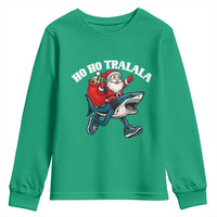 Tralalero Tralala Christmas Meme Youth Sweatshirt Santa Xmas Ho Ho Ho - Wonder Print Shop