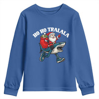 Tralalero Tralala Christmas Meme Youth Sweatshirt Santa Xmas Ho Ho Ho - Wonder Print Shop