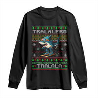 Tralalero Tralala Christmas Meme Long Sleeve Shirt Snowboard Ugly Xmas - Wonder Print Shop