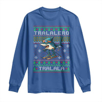 Tralalero Tralala Christmas Meme Long Sleeve Shirt Snowboard Ugly Xmas - Wonder Print Shop