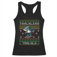 Tralalero Tralala Christmas Meme Racerback Tank Top Snowboard Ugly Xmas - Wonder Print Shop