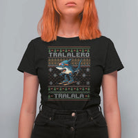 Tralalero Tralala Christmas Meme T Shirt For Women Snowboard Ugly Xmas - Wonder Print Shop
