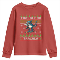 Tralalero Tralala Christmas Meme Youth Sweatshirt Snowboard Ugly Xmas - Wonder Print Shop