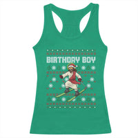 Jesus Christmas Meme Racerback Tank Top Snowboard Birthday Boy Ugly Xmas - Wonder Print Shop
