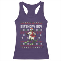 Jesus Christmas Meme Racerback Tank Top Snowboard Birthday Boy Ugly Xmas - Wonder Print Shop