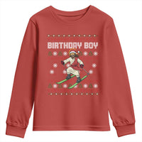 Jesus Christmas Meme Youth Sweatshirt Snowboard Birthday Boy Ugly Xmas - Wonder Print Shop